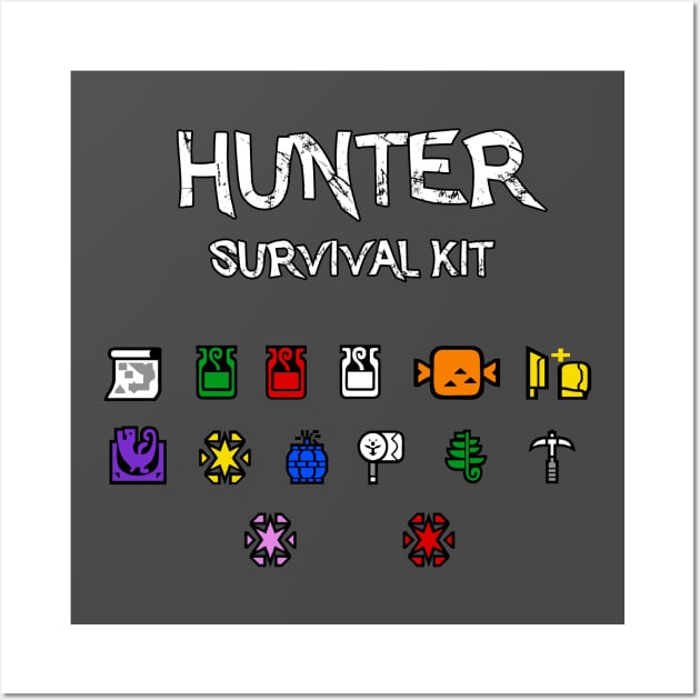 Hunter survival Kit Wall Art by Taki93